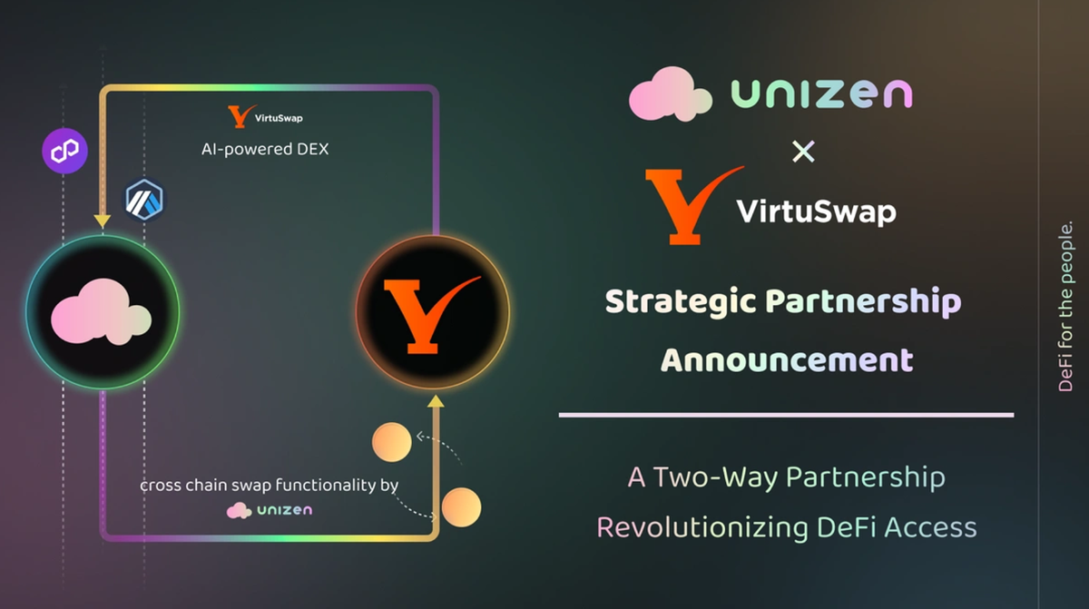 Unizen and VirtuSwap Join Forces to Enhance DeFi Accessibility in a 2-way Integration