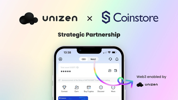 Unizen Enables Coinstore Users Access to 20,000+ Assets